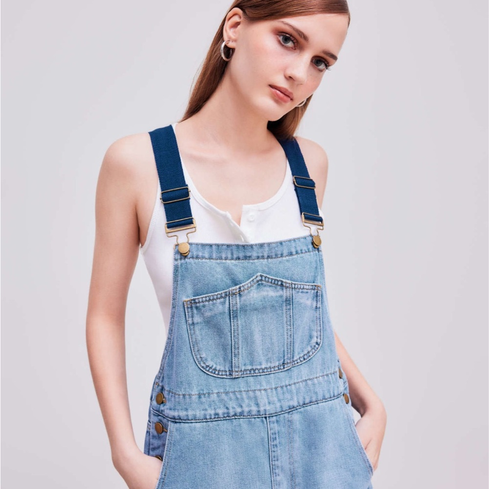 NWT - Cider Denim Wide Leg Overalls